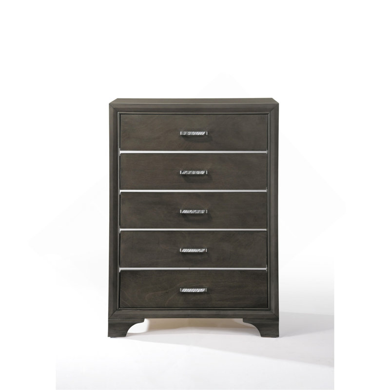Commode Carine II à finition grise