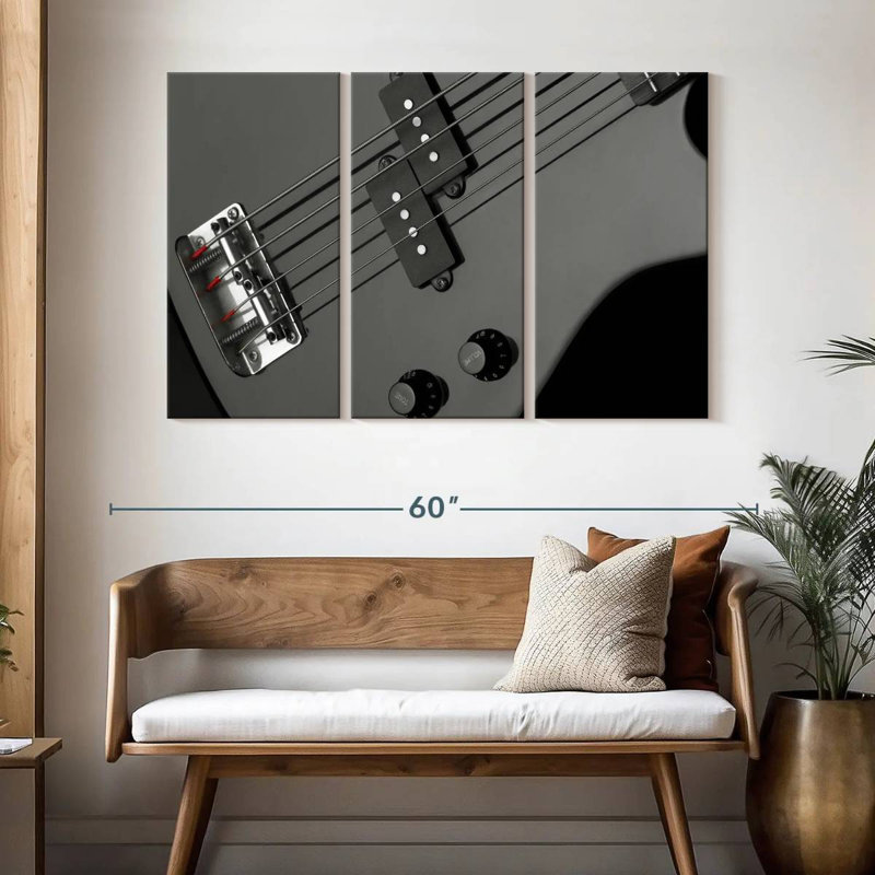 Abarca Bass Guitar, 32" H x 50" W
