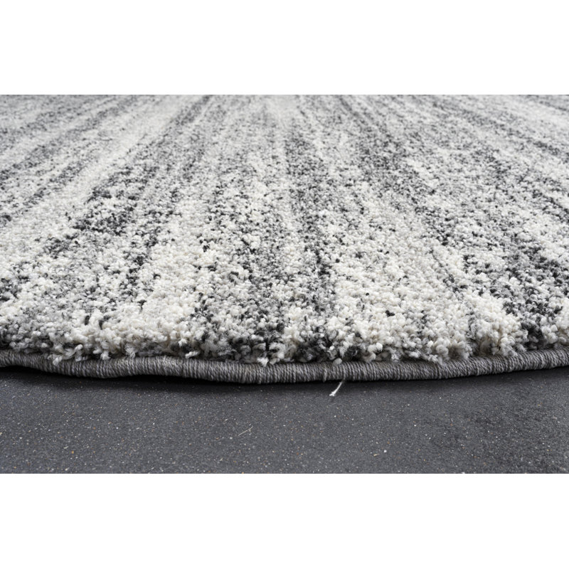 Anouk Striped Area Rug, Round 120cm