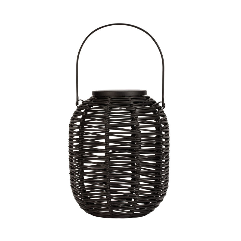 Palladium 19.5cm Solar Powered Integrated LED Outdoor Lantern, Black
