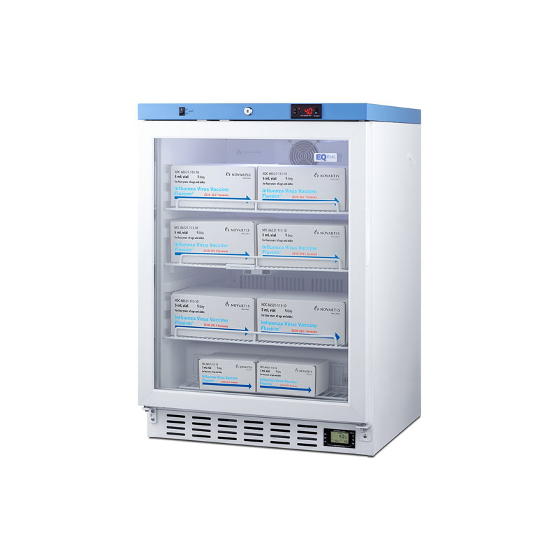 EQtemp 24" Wide Built-In Healthcare Refrigerator, Left Hand Swing