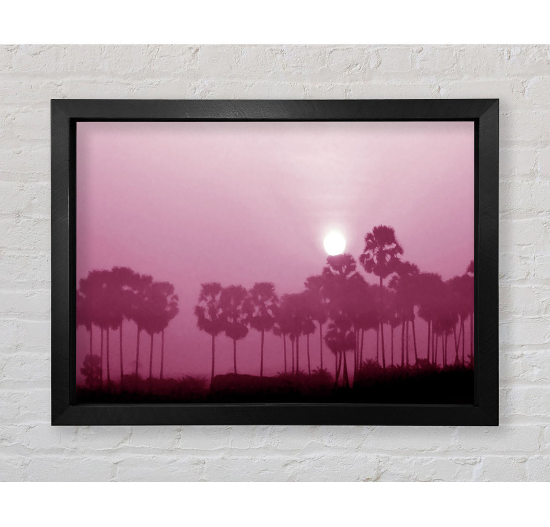 Sun Over The Deep Pink Lake - Einzelbildrahmen Kunstdrucke