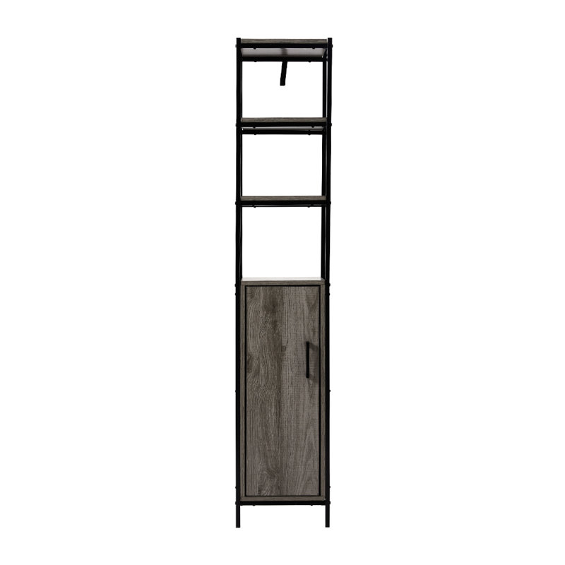 E1  MDF + Metal Freestanding Bathroom Cabinet