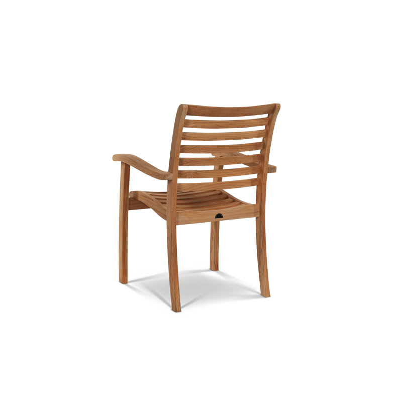 Birmingham Stacking Teak Outdoor Dining Armchair (Set Of 4)