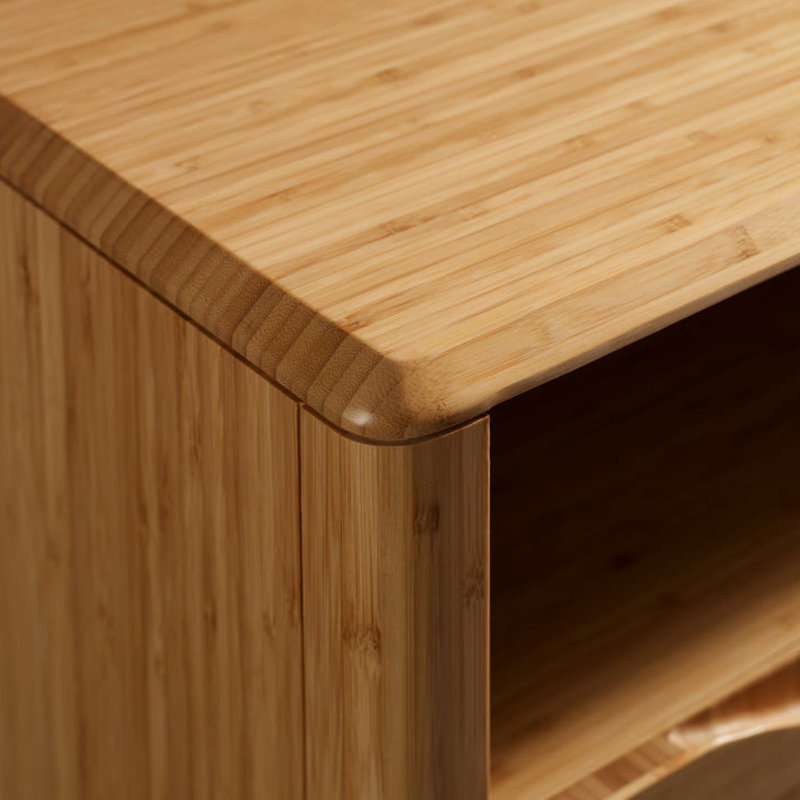 Console média en bois massif Lacey, Caramélisé