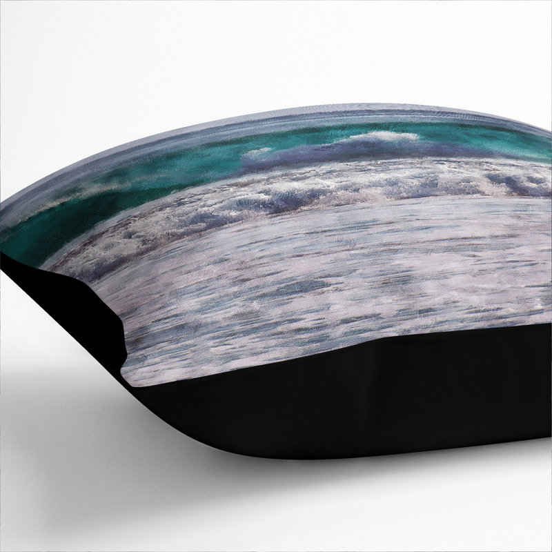 Square Cushion, 55cm H x 55cm W x 20cm D, Black