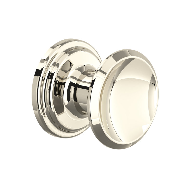 Small Concave Drawer Pull Knobs, Polished Nickel