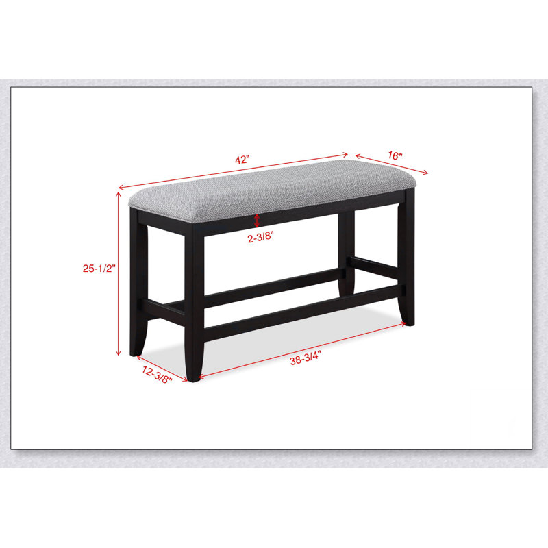 Banc de salle à manger à hauteur de comptoir 1 pièce