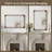 Berrilee Rectangle Iron Wall Mirror with Carved Wooden Accents-310167799-310167805