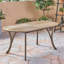Table de patio en bois 70 po - Option de salle à manger à finition grise chic pour l'extérieur