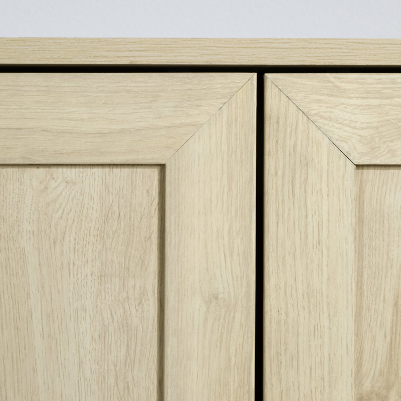Essence 2-Door Storage Cabinet, Bleached Oak