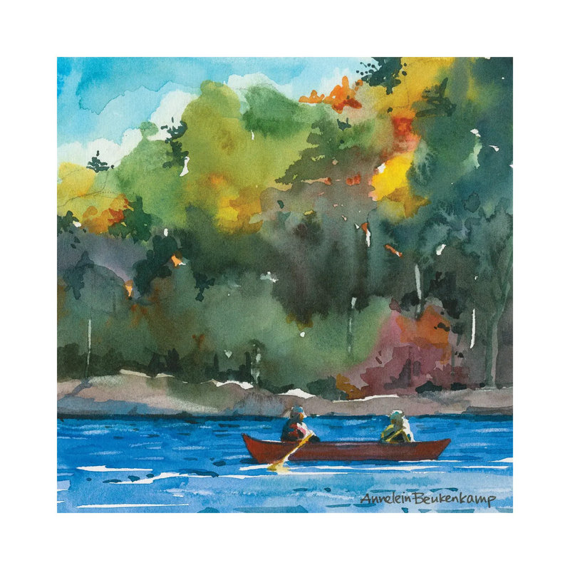 " Tranquillity " by Annelein Beukenkamp, Wrapped Canvas, 12" H x 12" W x 0.75" D, No Mat