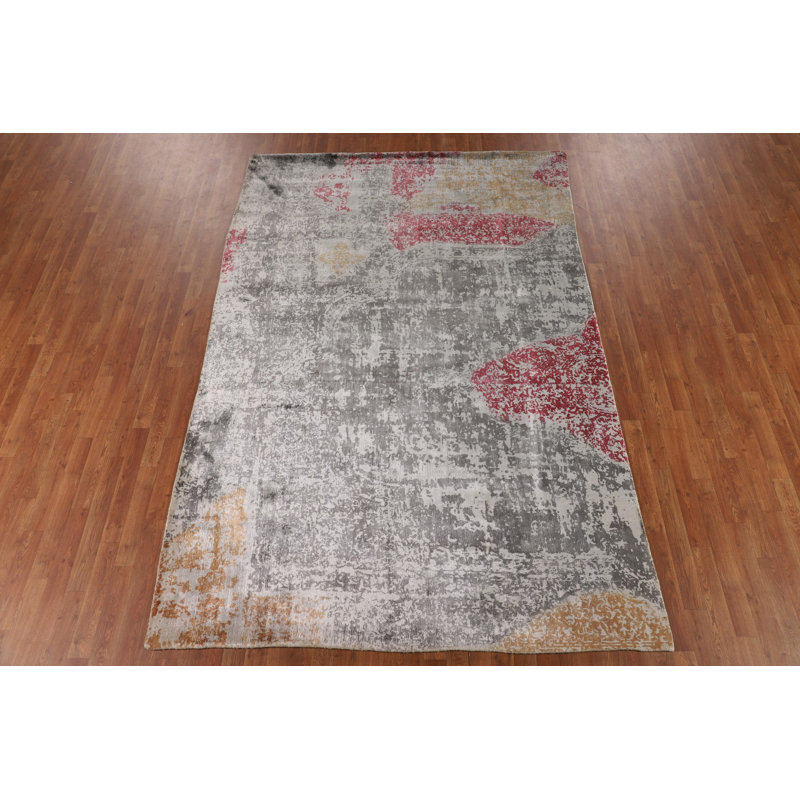 Handmade Wool Abstract Area Rug 7x10