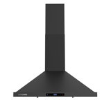 Cosmo 30 in. Vista Collection Ducted Wall Mount Range Hood, Touch Controls, LED Lights, Permanent Filters, Matte Black