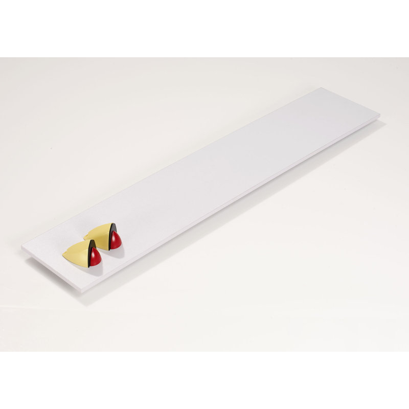 Bracket Shelf, Yellow/Red, 3.38" H x 36.00" W x 7.06" D