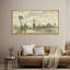 Rustic Countryside, campagne, aquarelle, paysage rétro encadré sur toile-98042276-111665218