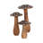 Decorative Mango Wood Mushroom Figurine with Sculpted Handcrafted Design-1970711270