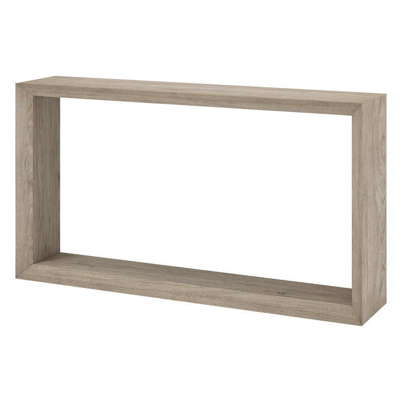 Amberg Console Table, Antiqued Grey Oak, 30" H x 55" W x 11-5/8" D