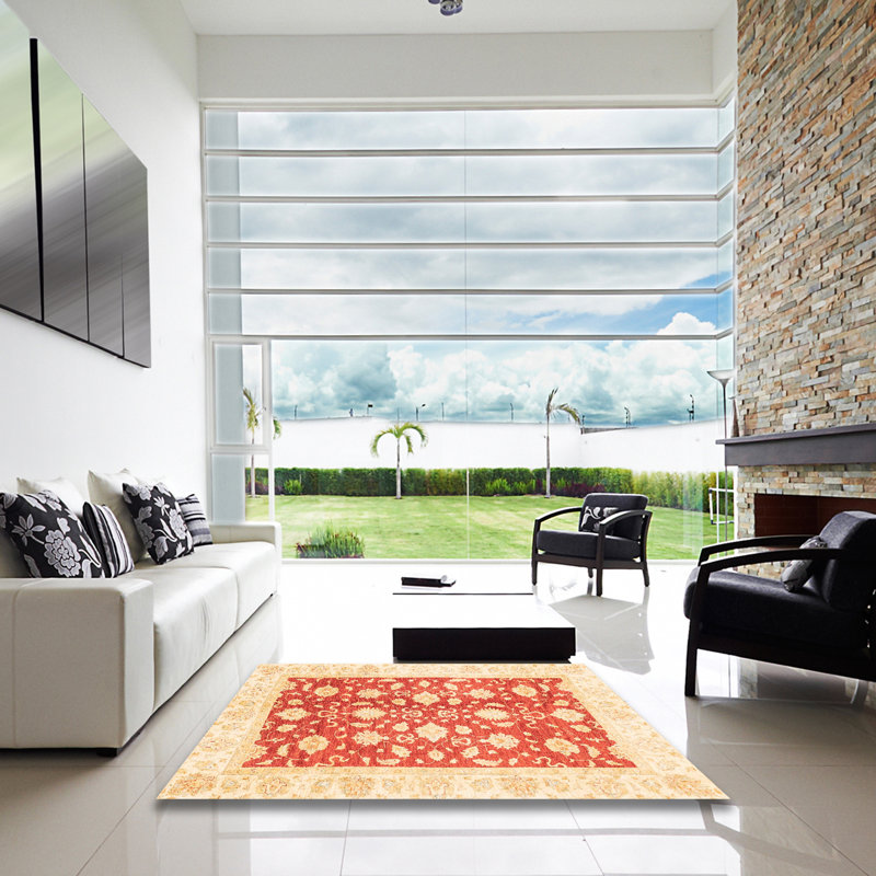 Tapis abstrait moderne 3432, Carré 8 pi