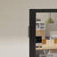 Portes intérieures doubles à 3 panneaux en verre clair, 60 po x 80 po, portes françaises en aluminium noir mat pour salon et salle à manger-136026385