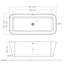 67.75'' x 31.25'' Freestanding Soaking Resin Bathtub