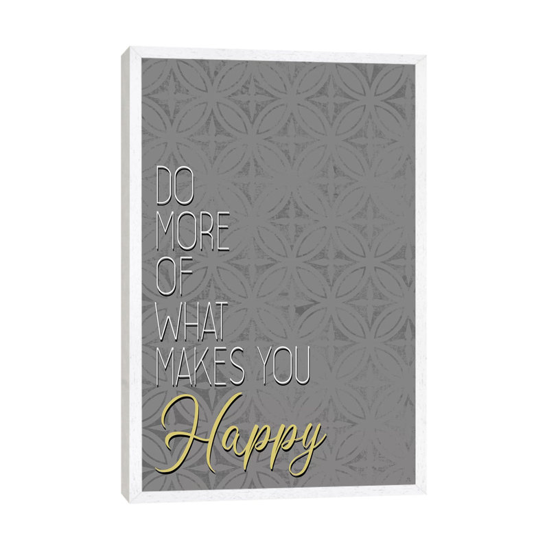 Do More by Kimberly Allen - Print on Canvas, 66.04cm H x 45.72cm W x 3.81cm D, White Framed