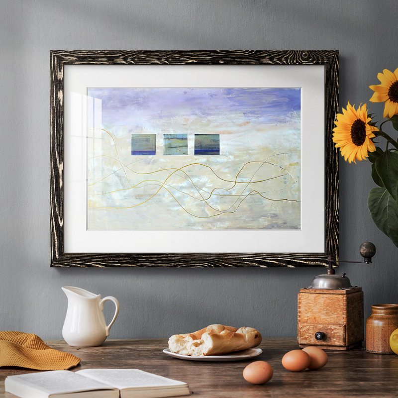 " String Windows I ", Black, 14" H x 20" W x 1.5" D