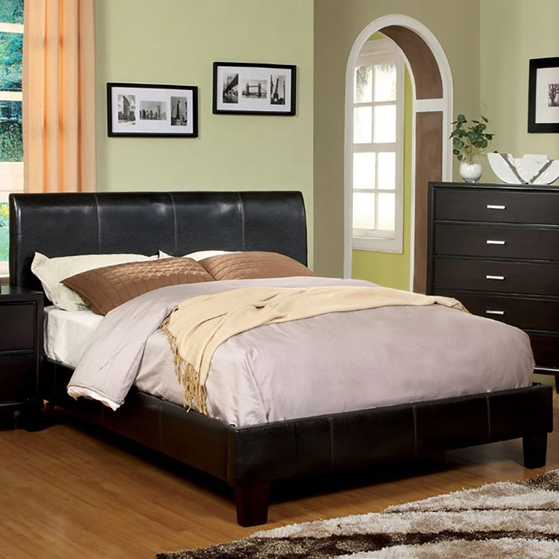 Arnolec Upholstered Low Profile Platform Bed, King