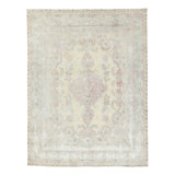 Distressed One-of-a-Kind 9'10X12'8 Hand Knotted Area Rug