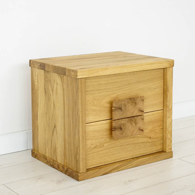 Lycee 46cm W Solid Wood Bedside Table