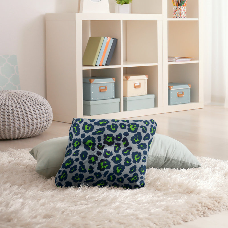 Housse et insert de coussin carré touffeté, H 26 po x l 26 po x P 3 po, Gris, Carré