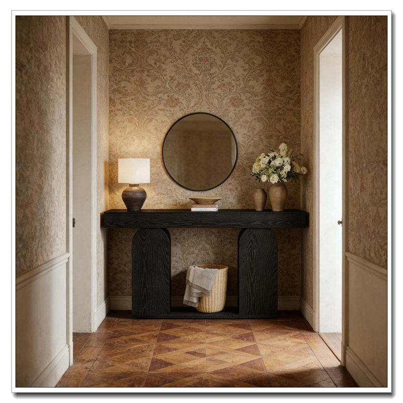 Table basse pratique Console durable, esthétique élégante et robuste pour une utilisation quotidienne, Noir
