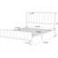 Structure de lit tapissier pour grand lit-150554248