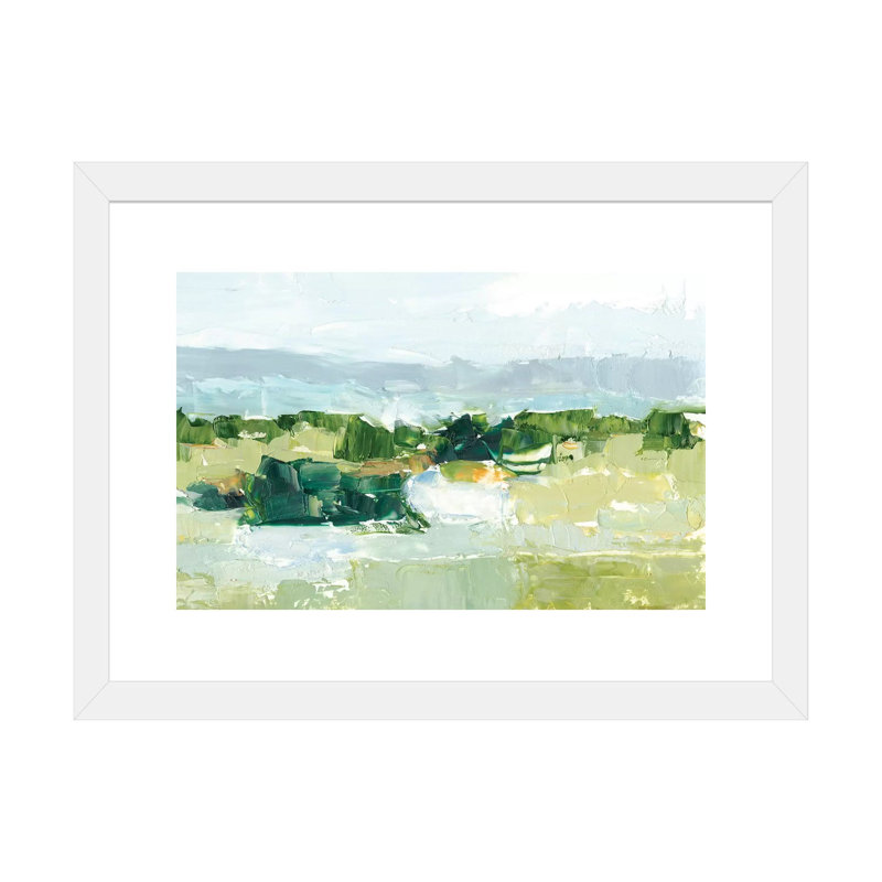 «Warm Spring I» par Ethan Harper - reproduction d'art sur toile tendue, H 24 po x l 32 po x P 1 po, Papier encadré blanc