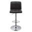 Kristopher Swivel Upholstered Faux Leather Adjustable Height Bar Stool with Iron Frame-16638466