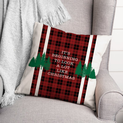 Plaid Throw Pillow