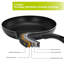 ROYALFORD Non-Stick Frying Pan | Aluminium Fry Pan for Induction Hob Skillet Pan | Saute Pan with 3-Layer PFOA-Free Coating for Healthy & Less Oil Cooking, Cool Touch Bakelite Handle | Black-88145638
