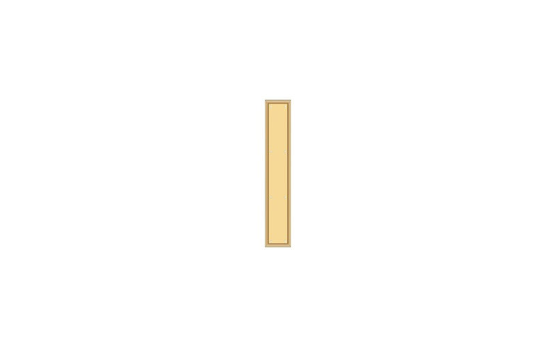 Door Sweep, PVD Polished Brass