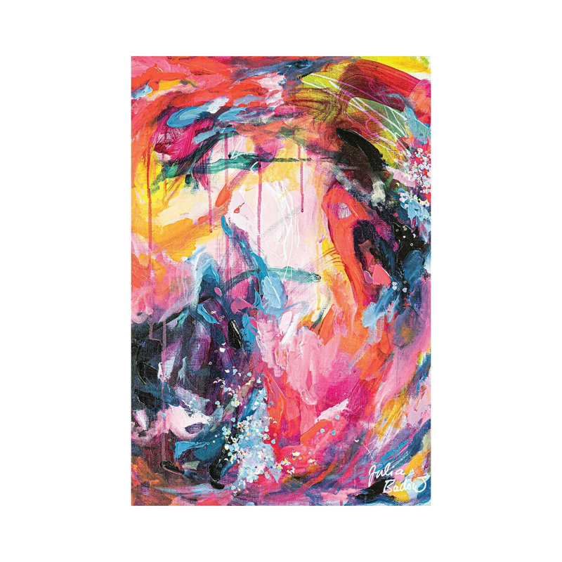 Look At All The Lights by Julia Badow - Wrapped Canvas Painting, 20.32 cm H x 30.48 cm W