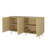 4-Door Sideboard With Adjustable Shelves And Hexagonal Pattern