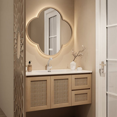 European style retro simple bathroom cabinet