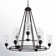Manningtree 9 - Light Steel Dimmable Wagon Wheel Chandelier