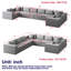 Canapé modulaire en L à 8 places Luxury-121106124
