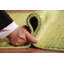 Tapis vert et jaune Gabbeh 3 x 5