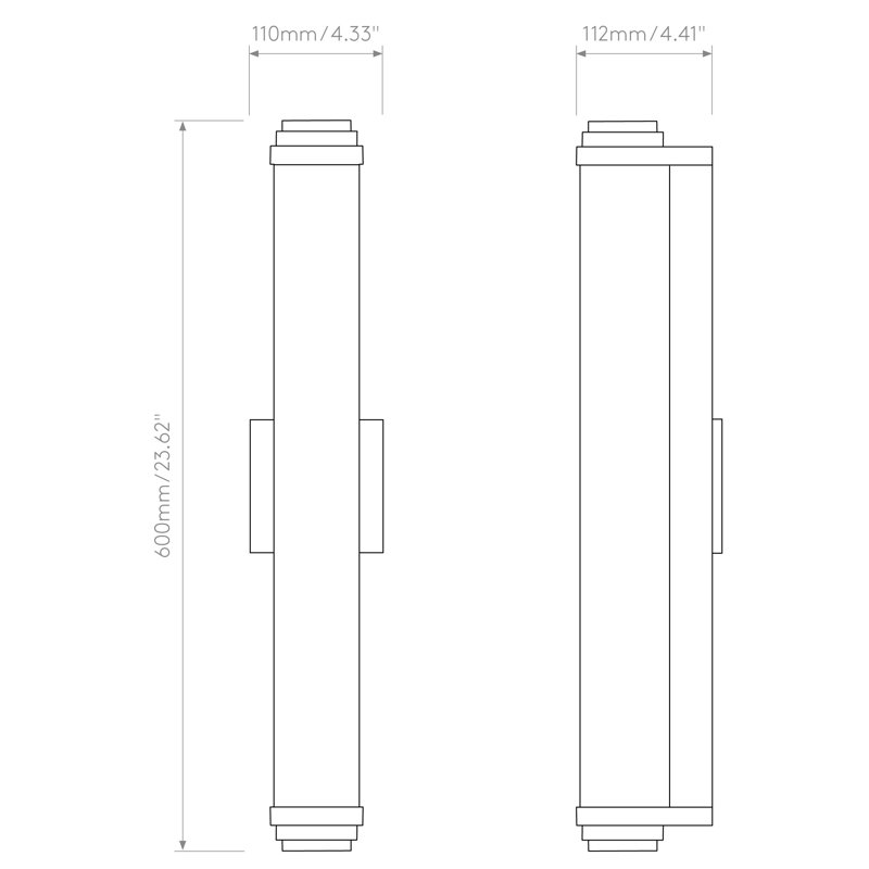 Burlington, 778 Lumens, 23.62" H x 4.33" W x 4.65" D, Bronze