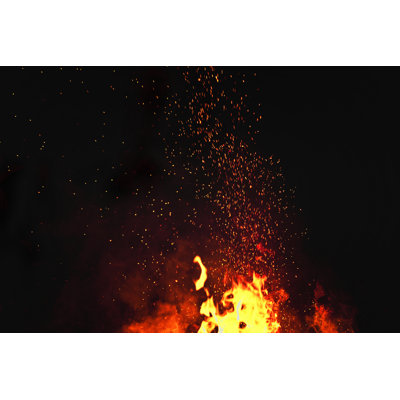 Fire Burning - Wrapped Canvas Print