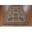 Tapis bleu indien à motif géométrique traditionnel 7 x 10