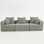 Modular 3-Seat Sectional Sofa With Plush Chenille, All-Foam Comfort, Compressed Shipping, And Tool-Free Setup For Small Spaces-96817657