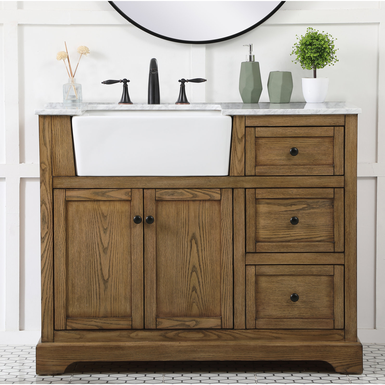 Pardue 42'' Single Bathroom Vanity, Driftwood