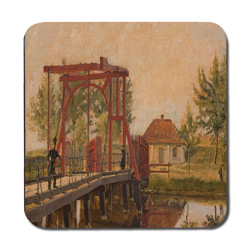 Vintage Bridge Landscape Placemats And Coasters Set
